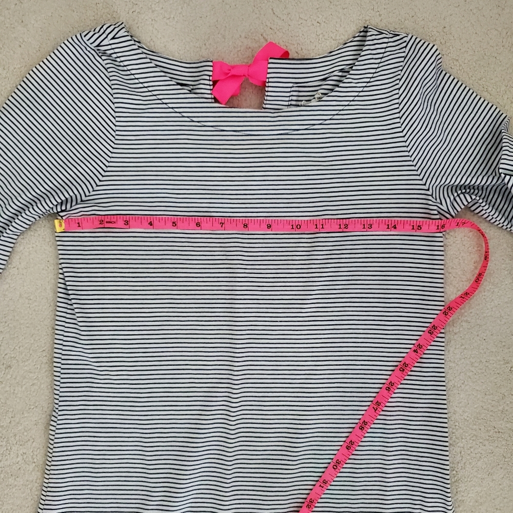 Lilly Pulitzer Noelle Dress in True Navy Bayside Stripe Engineered szS - Picture 6 of 16